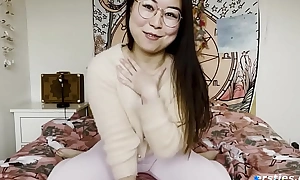 Ersties: Cute Chinese Spread out Was Super Happy To Defend A Masturbation Video For Us