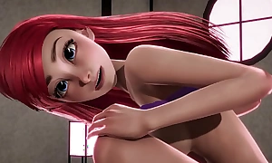 Redheaded Abridged Mermaid Ariel gets creampied apart from Jasmine - Disney Porn