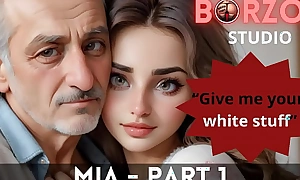 Mia and Papi - 1 - Horny old Grandpappa disobeyed virgin teen young Turkish Girl