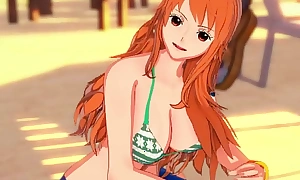 Nami gives u the handjob of your life on the beach JOI - One Morsel