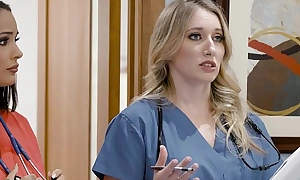 Girlsway Hot Novice Nurse With Obese Knockers Has A Wet Cum-hole Formation With Her Superior