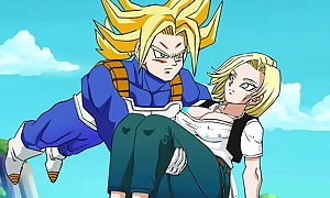 Rescuing android 18 - manga animated video