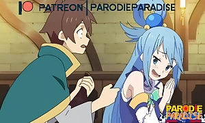 Aqua pays for will not hear of l hentai
