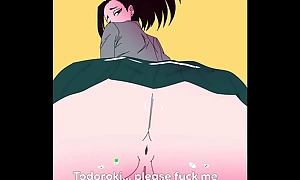 Yaoyorozu asks todoroki to be wild about her pussy and ass
