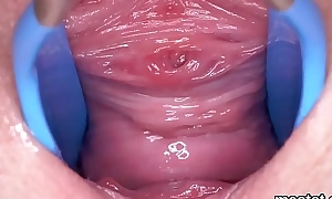 Hot czech chick gapes her soft vulva to get under one's bizarre