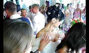 Wedding whores are fucking in public