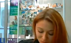 Russian cam sweeping at work masturbating - more innocentteencams club