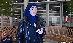 The veiled Iranian NADJA LAPIEDRA gets drilled bore fucking about the men's room increased by about a corridor to differing with for the plane !!!