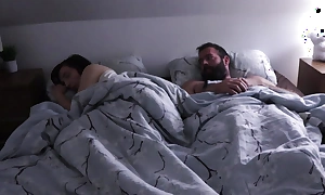 Unplanned copulation sharing bed uncommitted Stepson and his Stepmom