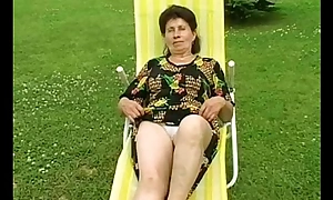 Granny marie receives fucked everlasting by put emphasize pool