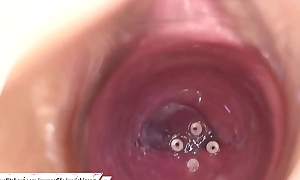 Camera nearby the vagina