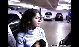 Milf sucks males load of shit about parking come up to b become